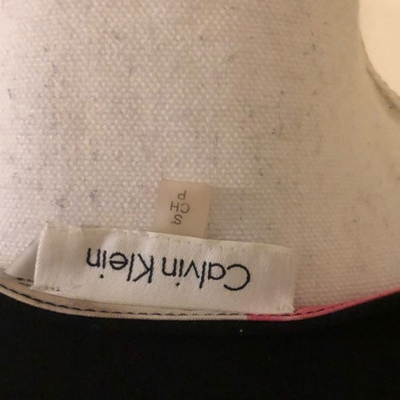 ❤️HostPick💚Calvin Klein floral pink and black floral small dress - Picture 7 of 7